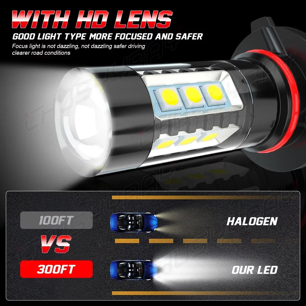 6pcs 9005 D4S LED HID Headlight High&Low Beam + 9145 Fog Light Bulbs Kit For Lexus ES350 2007-12