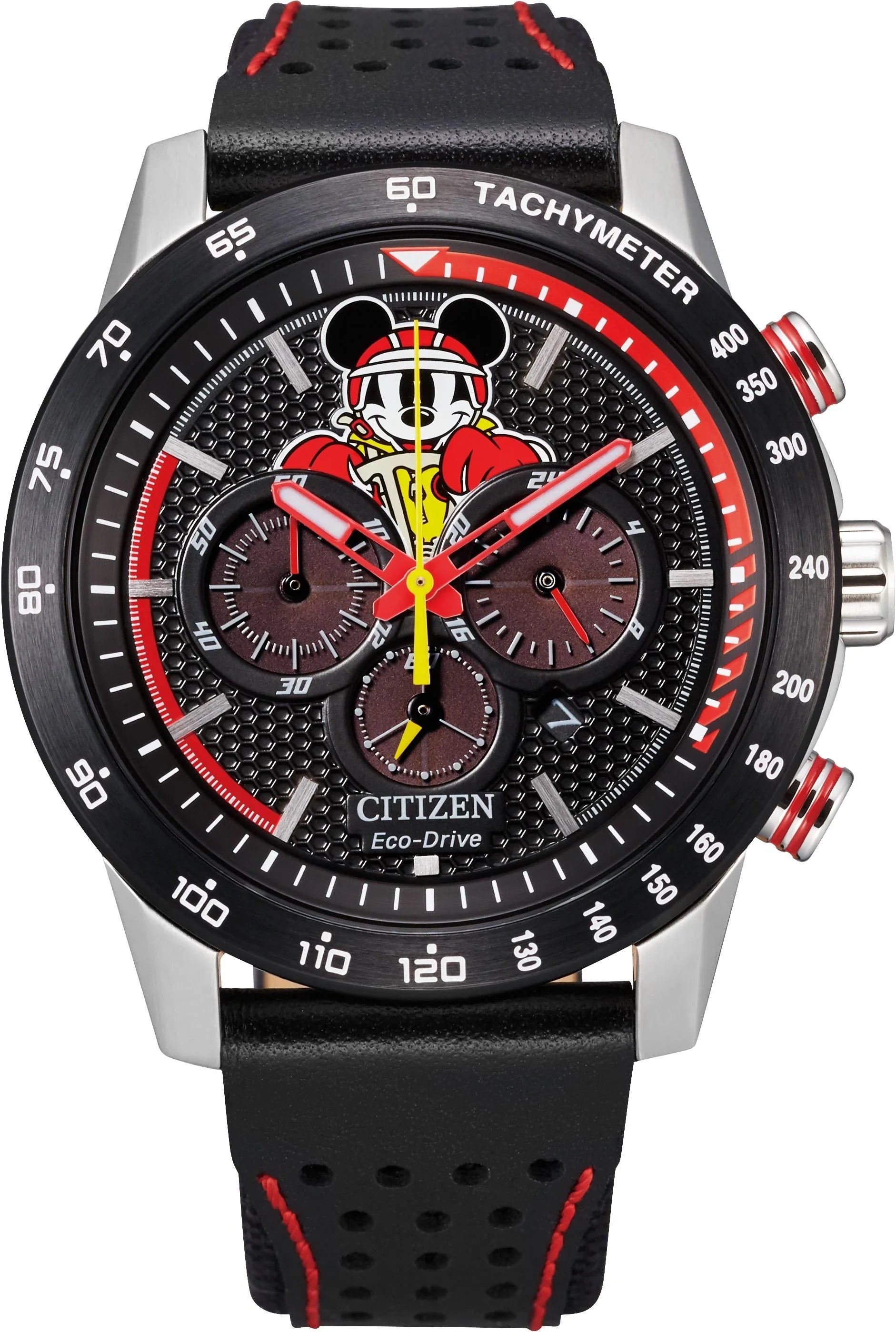 Citizen Men's Eco-Drive Disney Mickey Mouse Racer Chronograph Watch - CA4439-07W