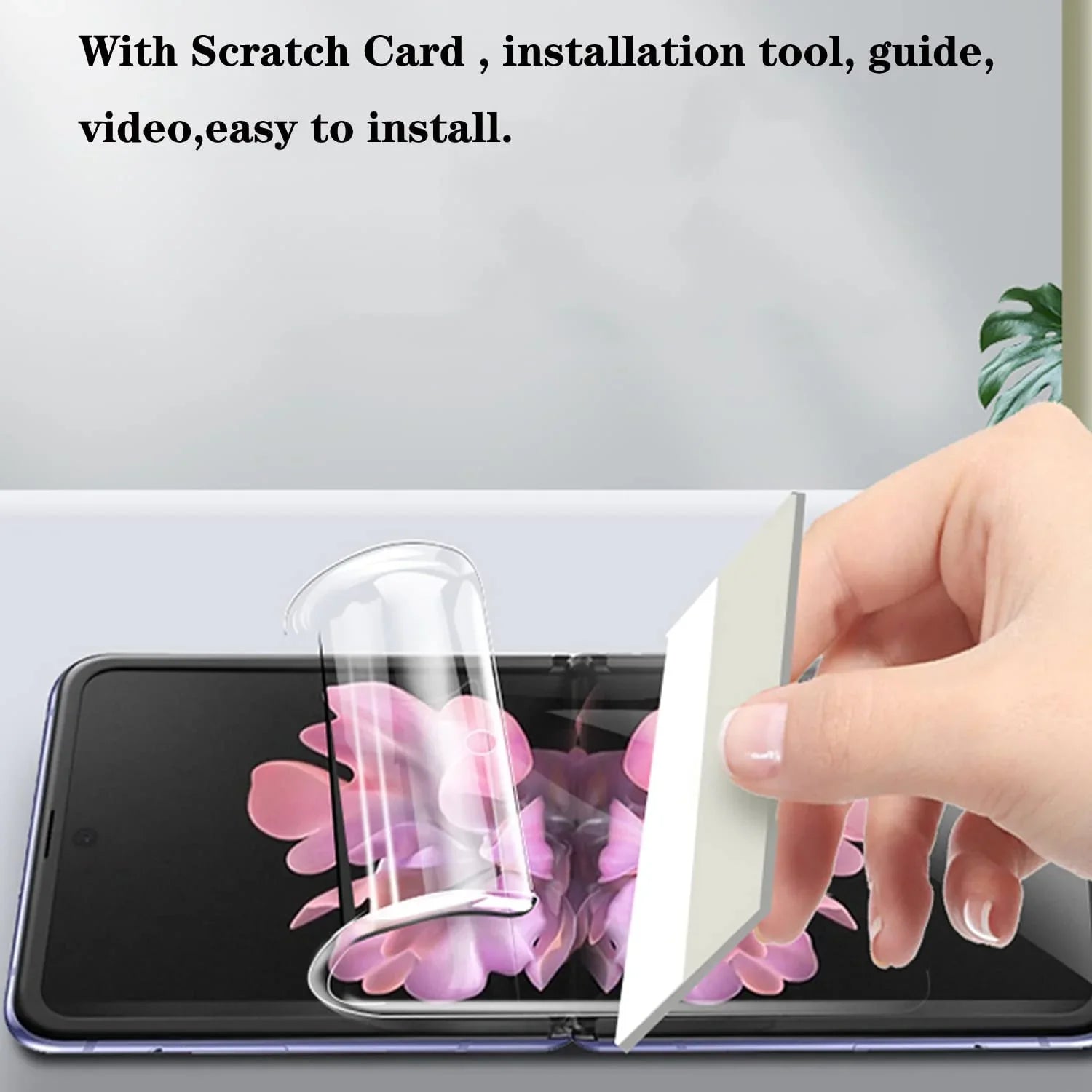 [3 Pack]Screen Protectors Compatible with Samsung Galaxy Z Flip 4 5G 2022, 3 Pack Inside Screen Self-Healing TPU Film