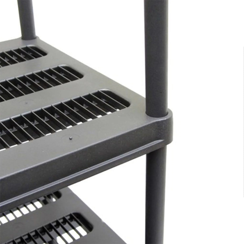 Juggernaut Storage 72 Inch 5 Shelf Plastic Utility Shelving Storage Unit