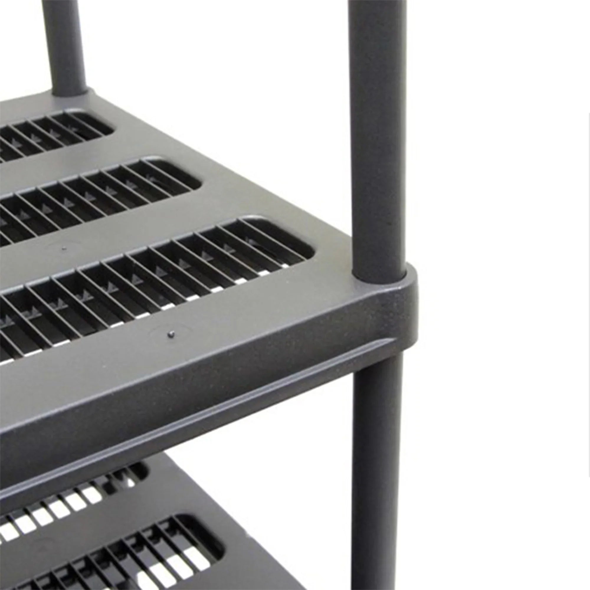 Juggernaut Storage 72 Inch 5 Shelf Plastic Utility Shelving Storage Unit