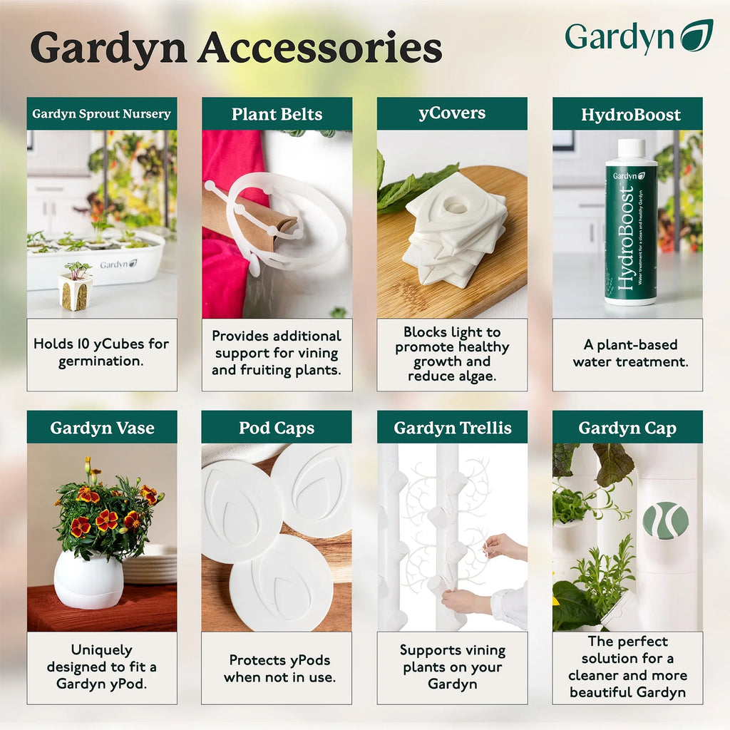 Gardyn 3.0 Hydroponics Growing System & Vertical Garden Planter | Indoor Smart Garden| Includes 30 Non-GMO Indoor Plants, Herbs & Vegetables & LED Grow Lights for Your Home Indoor Gardening System