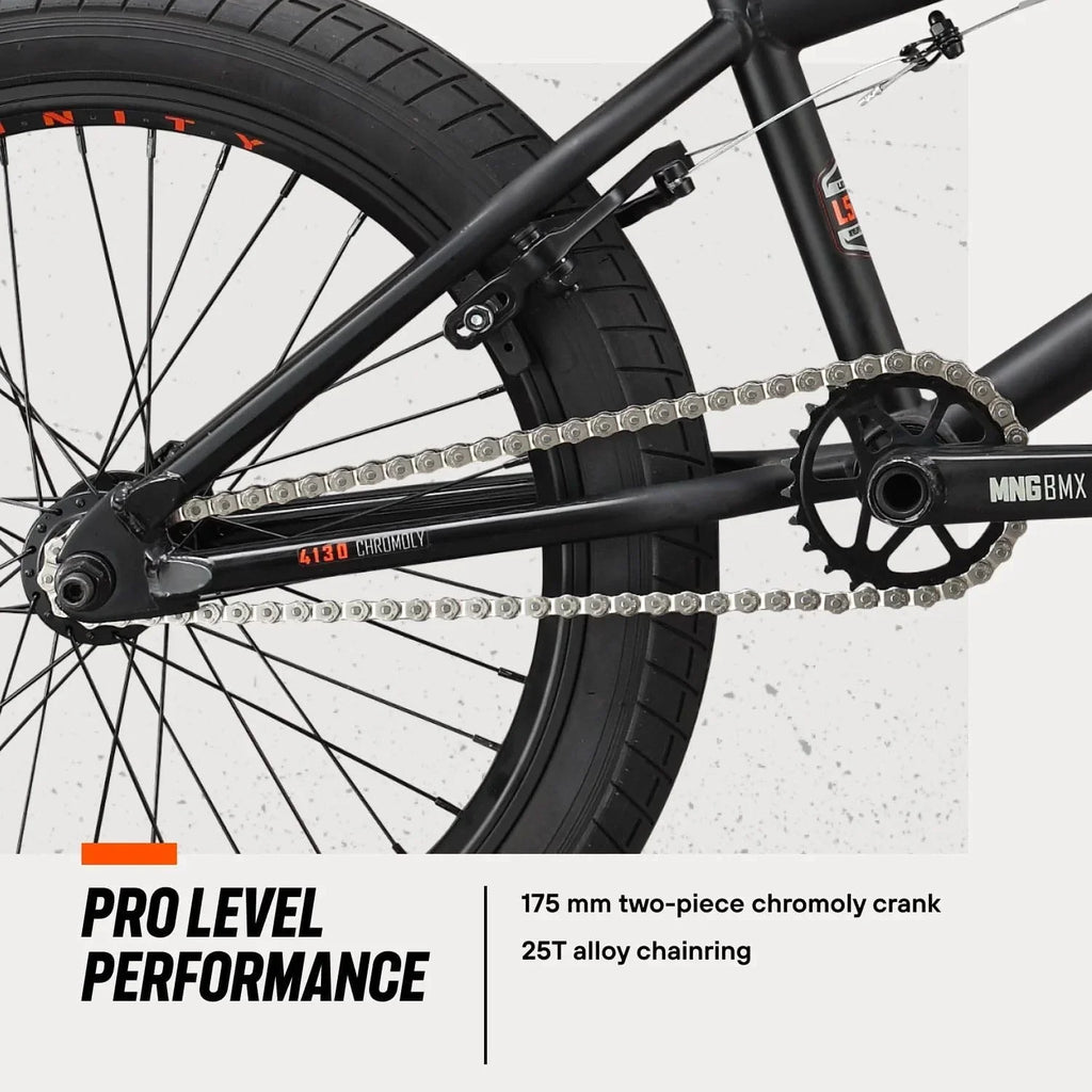 Open Box Mongoose Legion Freestyle BMX Bike, Steel Frame, 20 Inch Wheels - BLACK/ORANGE