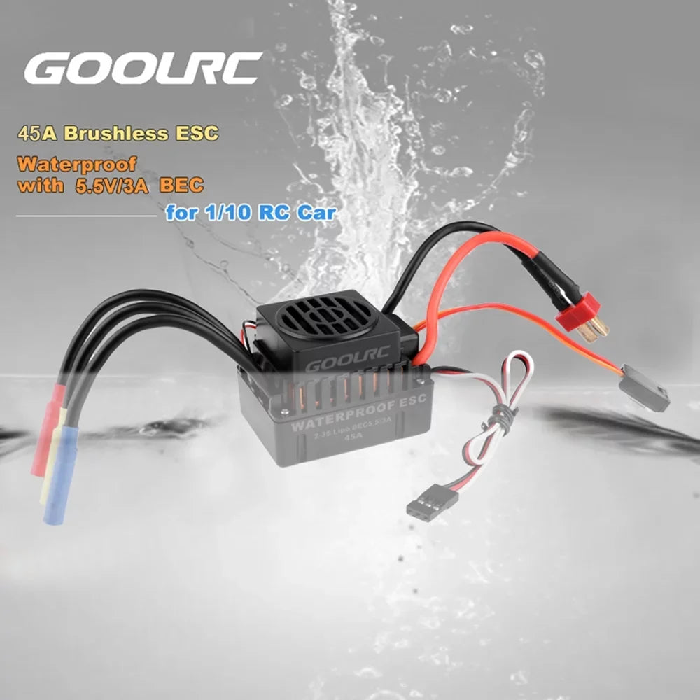 GoolRC  Accessory,Set 110  Combo F540 4370KV  Car 4370KV Motor 45A ESC Waterproof Rookin 1/10 Remote Car