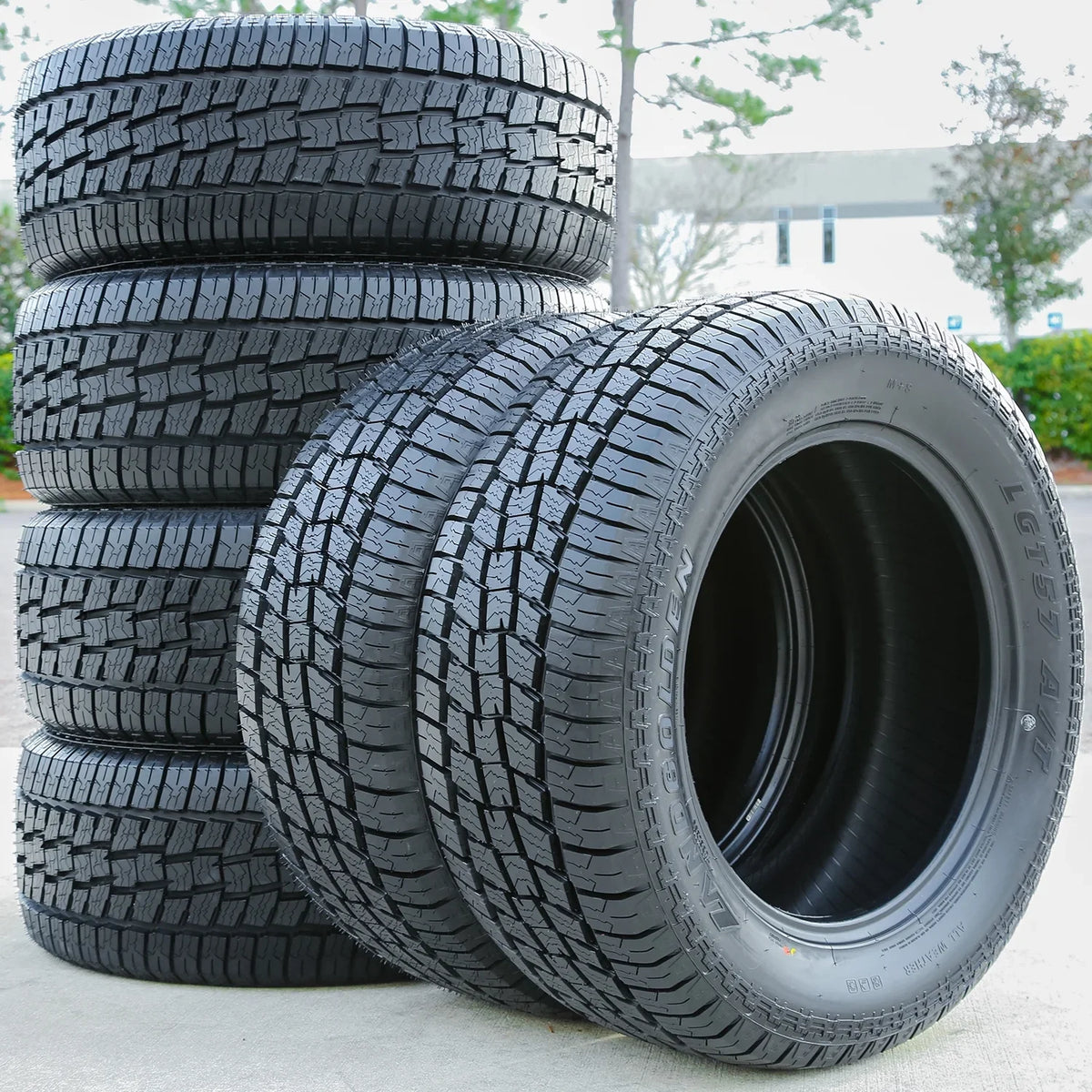 Set of 4 (FOUR) Landgolden LGT57 A/T LT 235/85R16 Load E 10 Ply AT All Terrain Tires