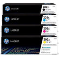 HP 202X High Yield Black 2-Pack and Cyan/Magenta/Yellow Original LaserJet Toner Cartridge Set