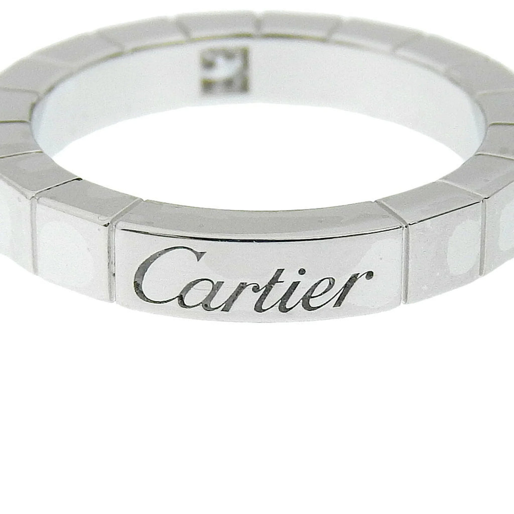Pre-Owned Cartier CARTIER Lanieres Ring 1P Diamond K18 White Gold x Approx. 5.8g Women's I220823087 (Good)
