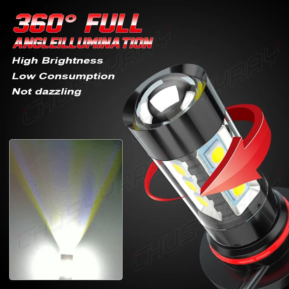 6pcs 9005 D4S LED HID Headlight High&Low Beam + 9145 Fog Light Bulbs Kit For Lexus ES350 2007-12