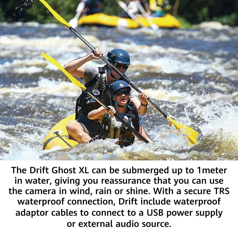 Drift Ghost XL Sports Camera, 9 Hour Battery Life Waterproof Camera Support External Mic