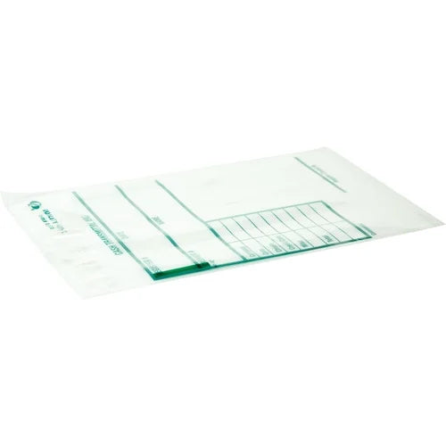 Quality Park Cash Transmittal Bags with Redi-Strip 6" Width x 9" Length - White - 100/Pack - Transporting