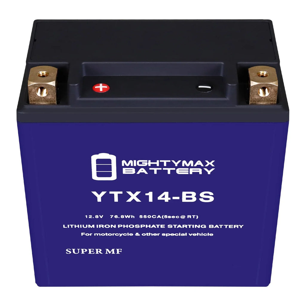 YTX14-BS Lithium Replacement Battery Compatible with Moto Guzzi 750 V7 III Dark 18
