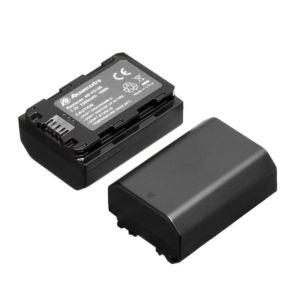 2500mAh Battery for Sony NP-FZ100 for Sony Alpha A9 A7 III A7R III DSLR Camera