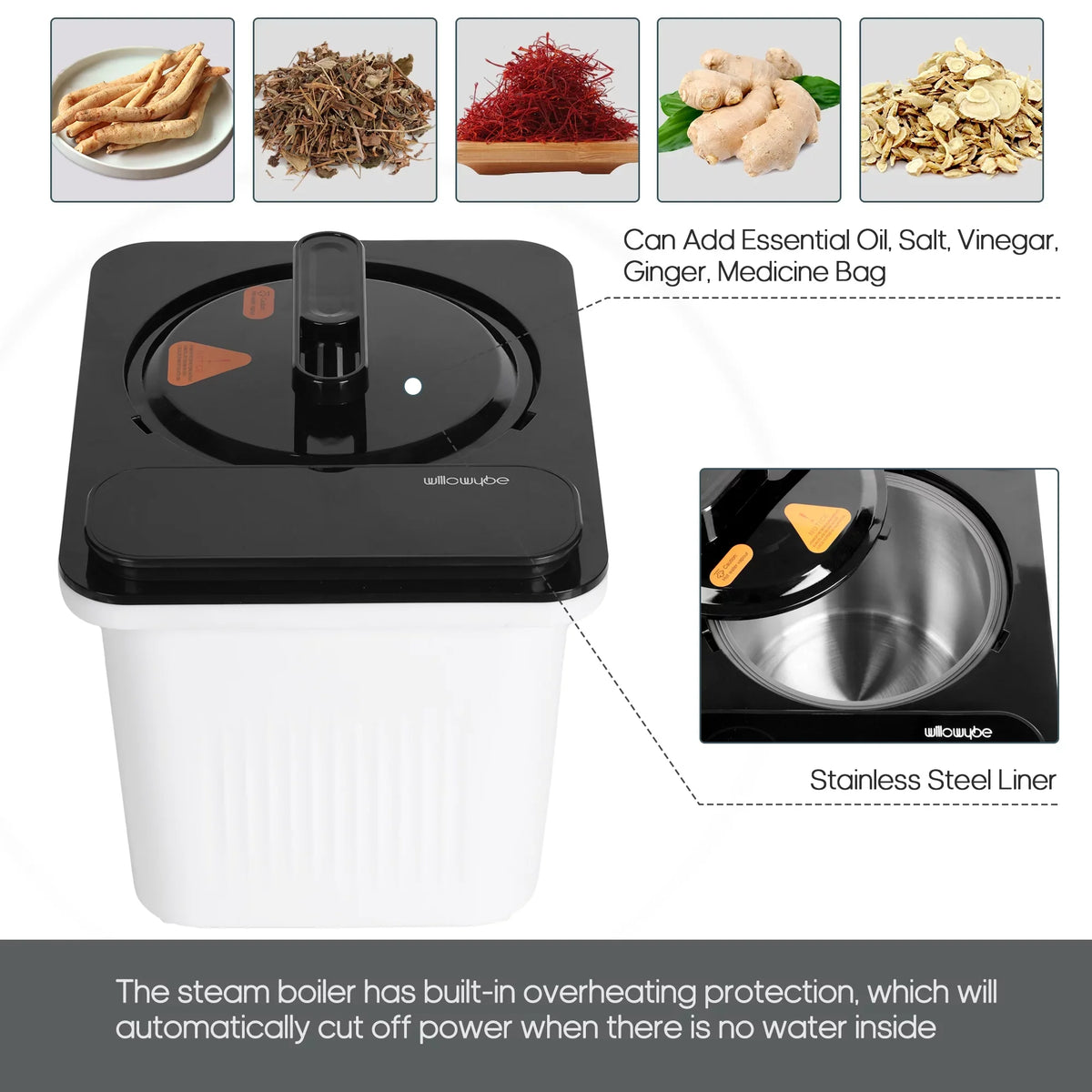 Portable Steam Sauna with Bluetooth Control, 4L KingPower Steamer, Body Tent, Foldable Chair | Personal Home Spa