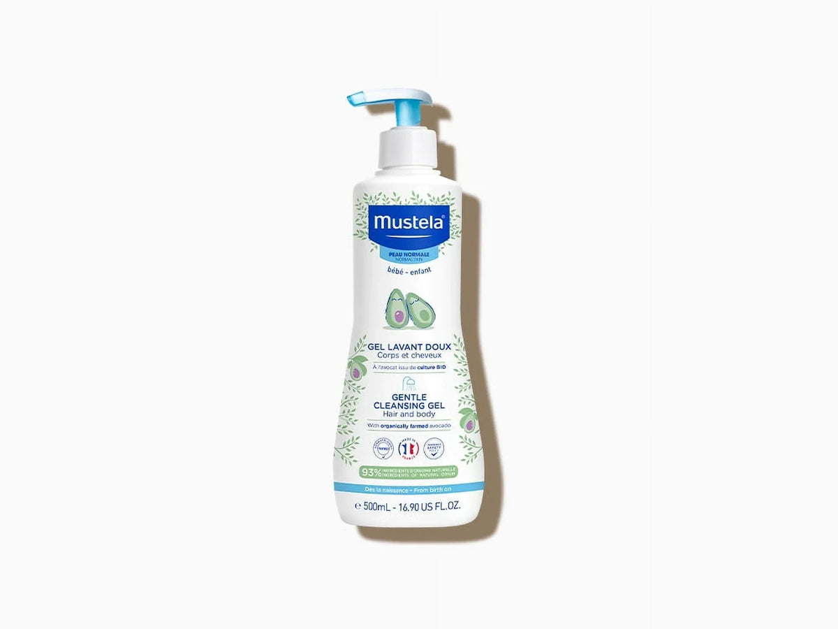 Mustela Hello Baby Care Set Newborn Baby Shampoo, Moisturizer Baby Body Lotion, Baby Massage Oil, Anti Nappy Rash Cream