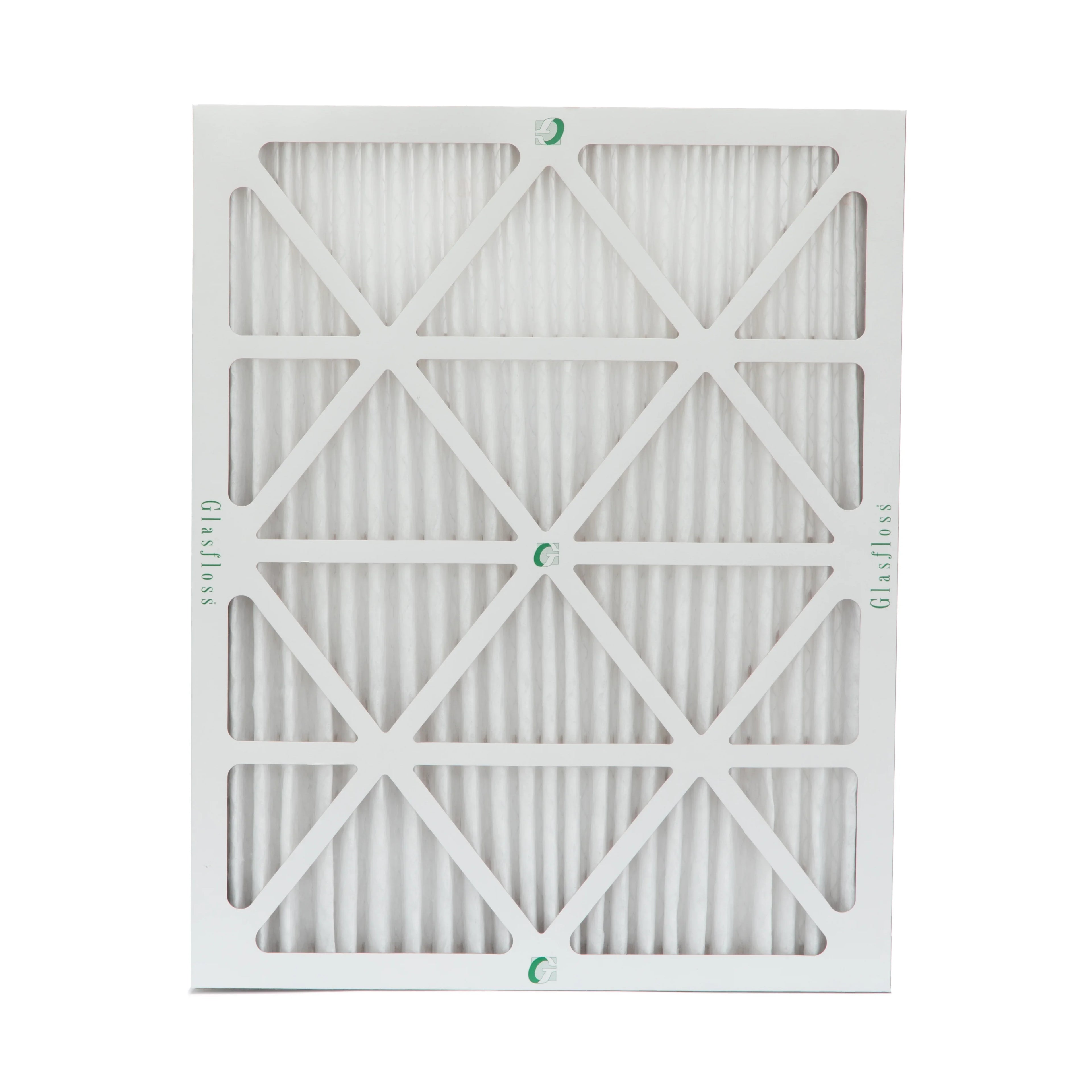 Glasfloss ZL 20x25x2 MERV 10 Pleated 2" Inch AC Furnace Air Filters. Case of 12. Actual Size: 19-1/2 x 24-1/2 x 1-3/4