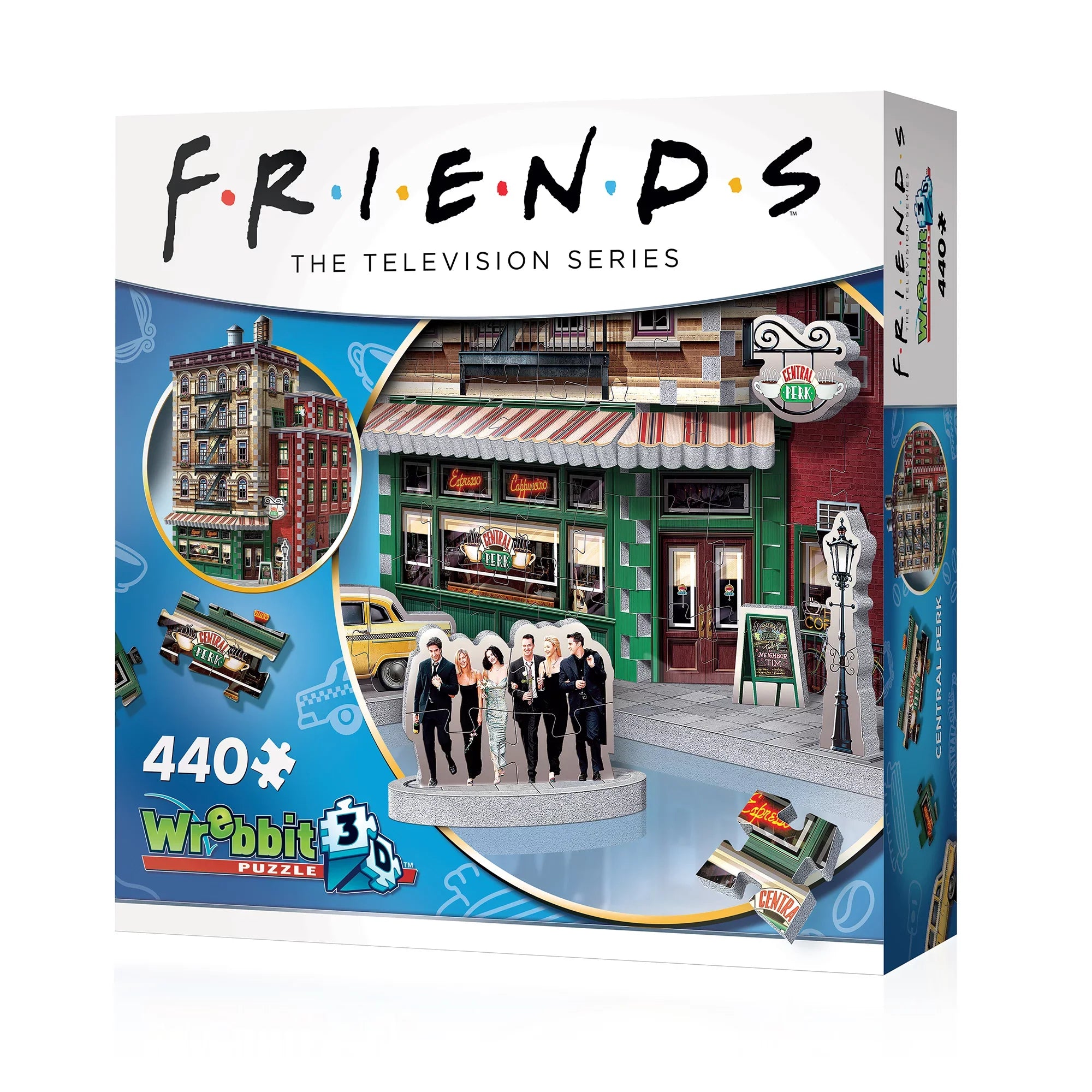 Wrebbit 3D - Friends TV Series Central Perk Coffee Shop 440-Piece 3D Jigsaw Puzzle