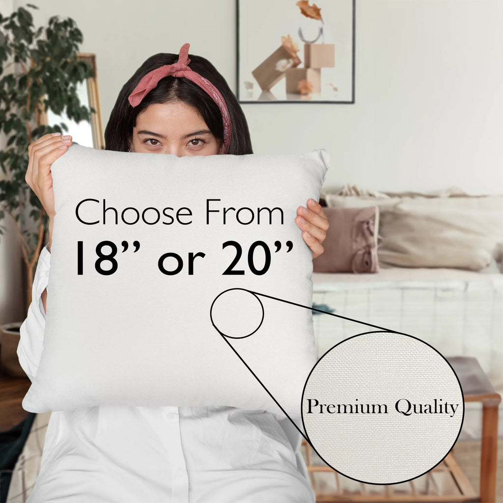 Beauty Is My Business w/ Eyeshadow Palette, Brush & Pink Lipstick Design - Beauty Themed Merch for Makeup Artist or Cosmetologist, Gift for Makeup Lovers, Pillow Cover, White 20X20 IN