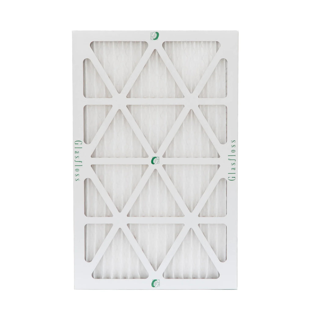 16x25x1 MERV 10 Pleated HVAC Air Filters by Glasfloss. ( Quantity 5 ) Exact Size: 15-1/2 x 24-1/2 x 7/8