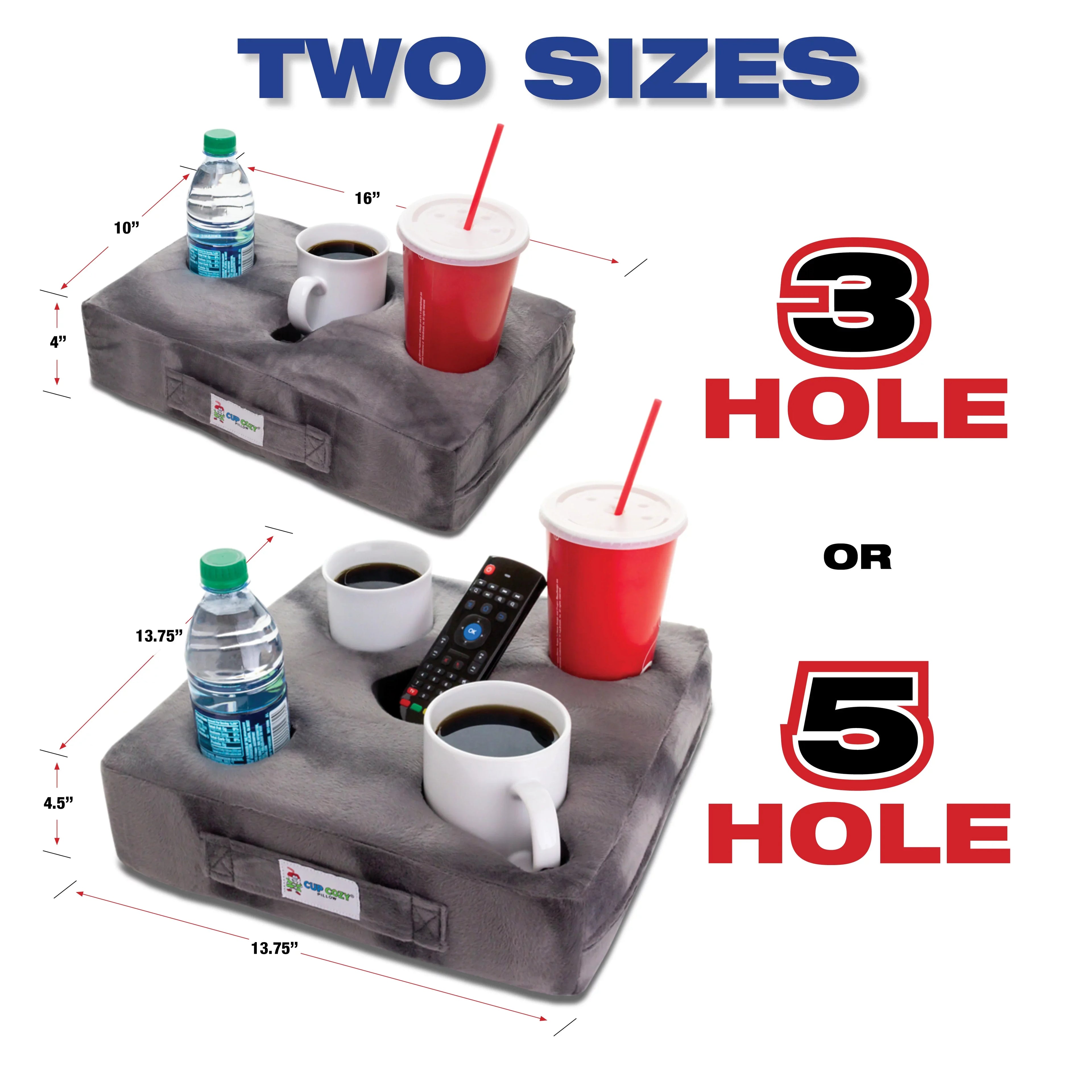 Cup Cozy Deluxe Pillow (Teal) As Seen on TV -The world's BEST cup holder! Keep your drinks close and prevent spills. Use it anywhere-Couch, floor, bed, man cave, car, RV, park, beach and more!