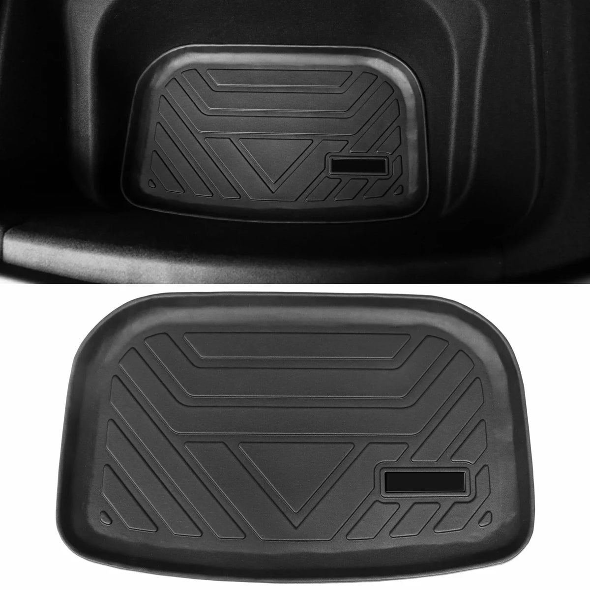 Ikon Motorsports Trunk Mats Cargo Liner Compatible with 2020-2023 Tesla Model Y Black TPE All Weather Waterproof Anti-Slip Frunk Trunk Under Cargo Storage Liner Mat Interior Accessories 3PCS