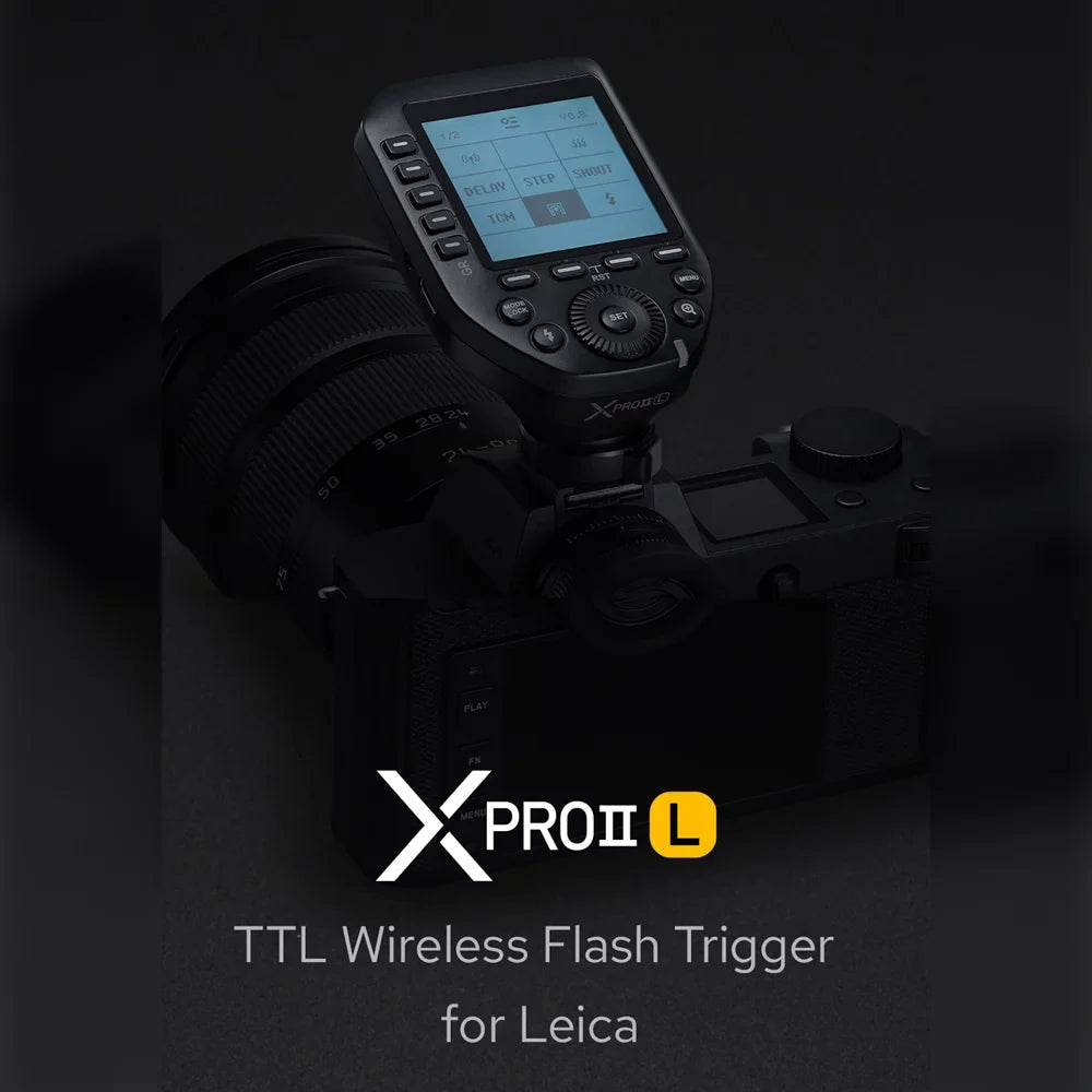 Godox XPROII-L 2.4G Wireless Flash Trigger TTL Autoflash 18000s HSS Large LCD Screen 32 Channels 16 Groups Replacement for Leica Cameras