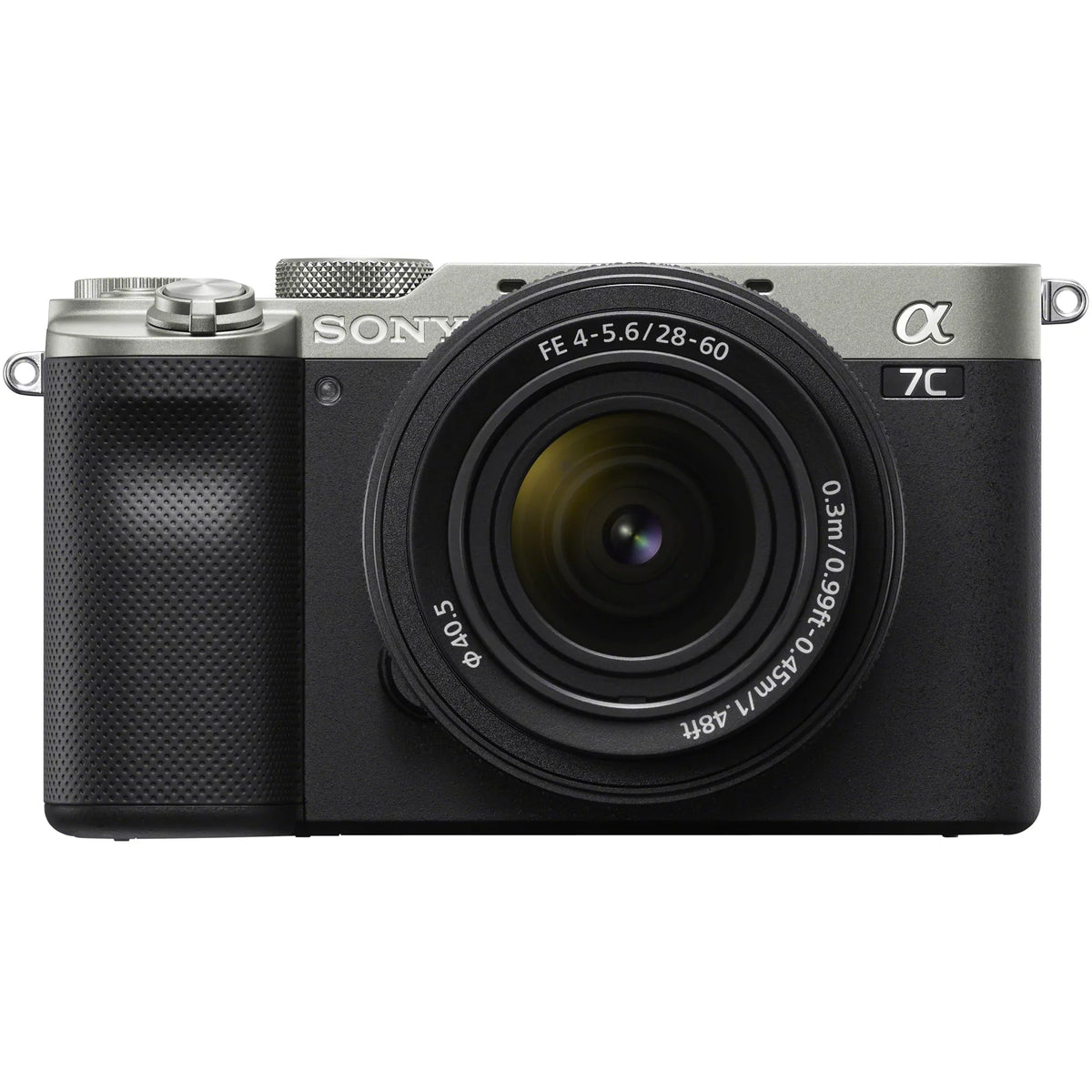 Sony a7C Mirrorless Full Frame Camera Alpha 7C Body with 28-60mm F4-5.6 Lens Kit Silver ILCE7CL/S Bundle with Deco Gear Case + Extra Battery + Flash + Filters + Macro & Telephoto Lenses + Accessories