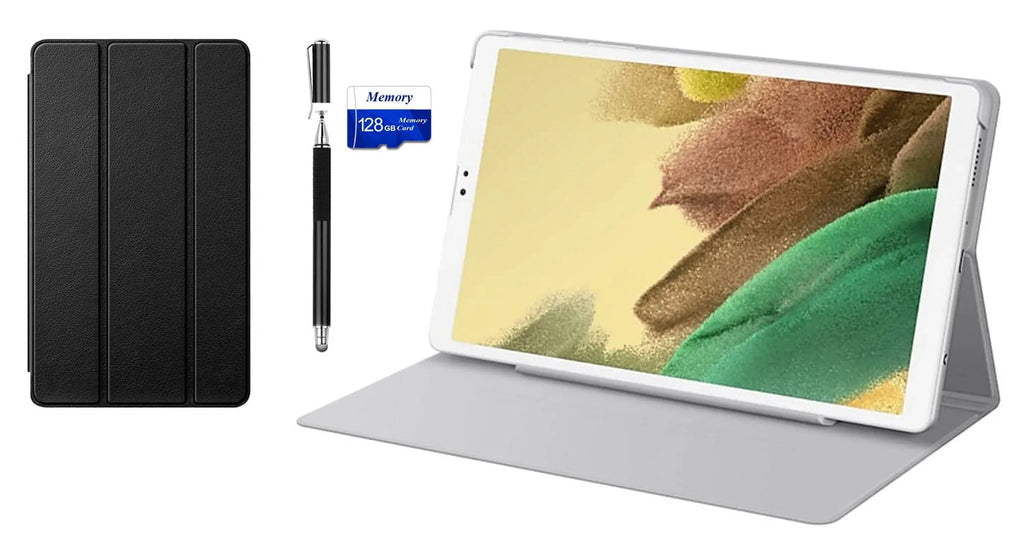 Samsung Galaxy Tab A7 Lite 8.7" (32GB, 3GB) Wi-Fi Tablet, Octa-Core Mediatek MT8768T Processor, Silver + Mazepoly Accessories
