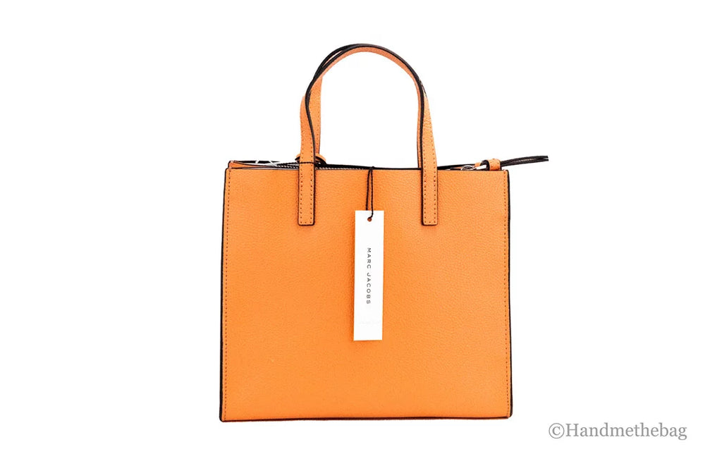 Marc Jacobs Mini Grind Melon Pebbled Leather Crossbody Tote Handbag Purse