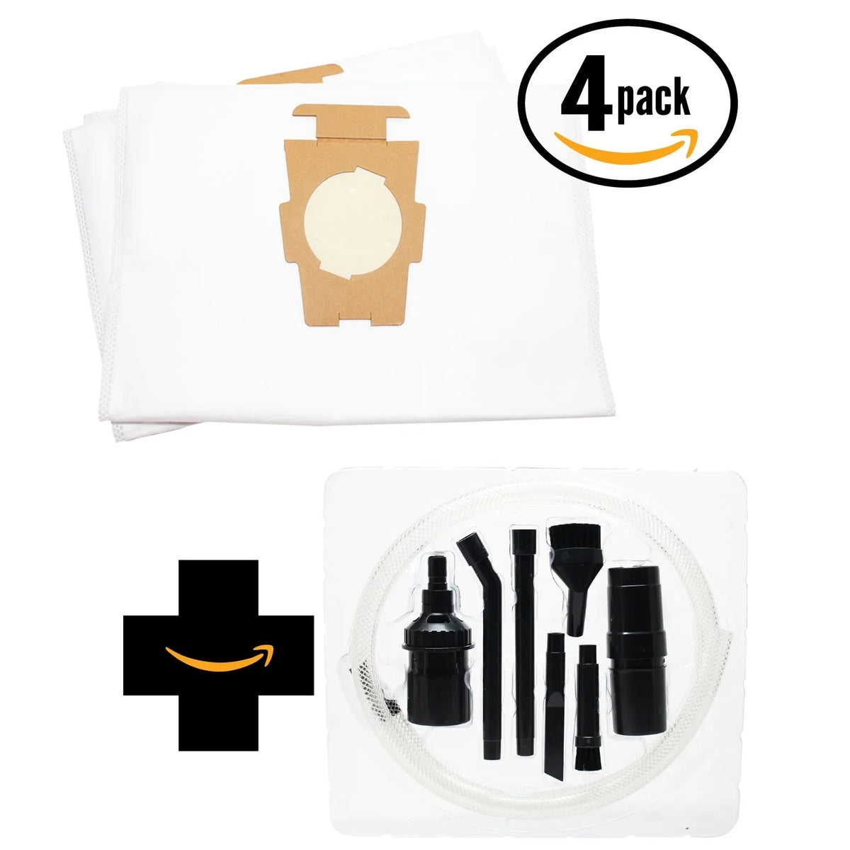 8 Replacement Kirby Kirby Legend II Vacuum Bags with 7-Piece Kit - Compatible Kirby 204811, Universal Vacuum Bags. Fits Style F, G and Sentria Models. (4-Pack, 2 Bags Per Pack)