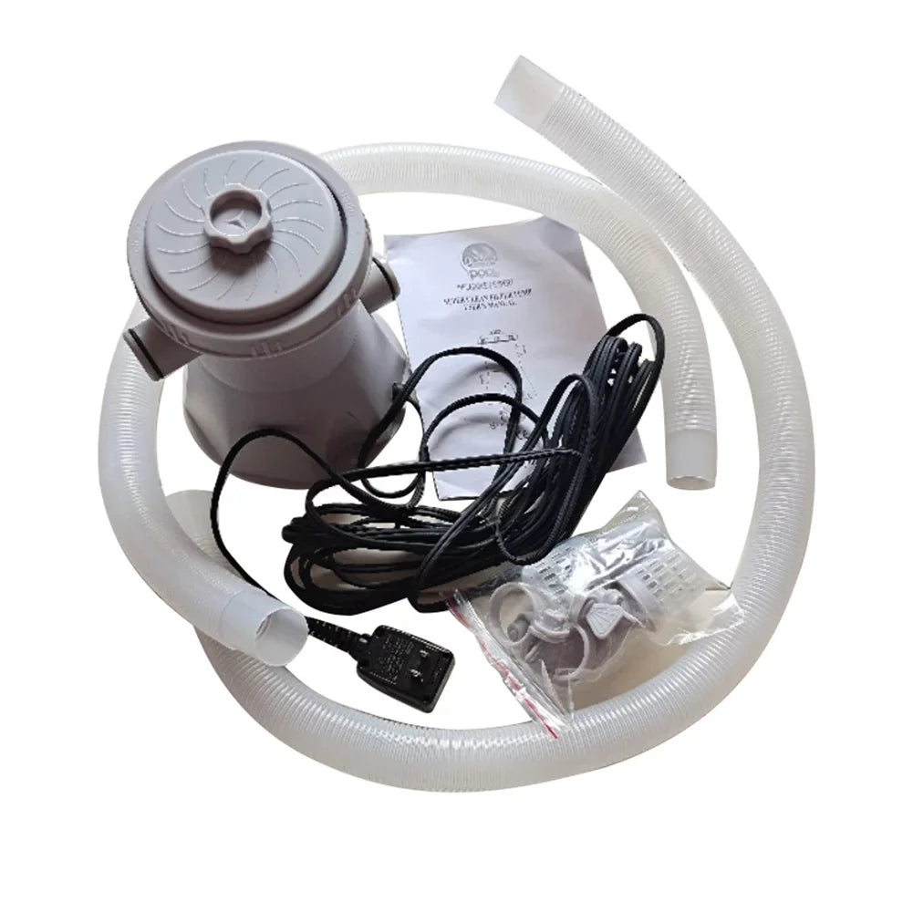 BeQeuewll Electric Pool Filter Pump Cleaning Cartridge for Swimming Pool