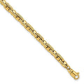 Primal Gold 14 Karat Yellow Gold Fancy Link Men's Bracelet