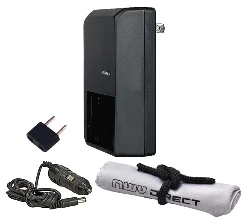 Pentax K-5 IIs Off Camera 'Intelligent' AC & DC Rapid Charger + Nwv Direct Microfiber Cleaning Cloth.