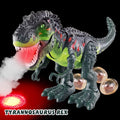 WESPREX Electronic Walking T-Rex: Flame Spray, Water Mist, Laying Eggs, Light Up Eyes, Roaring Sound, Realistic Toy for Kids 3+ Eletronic Walking T-Rex