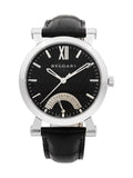 Bvlgari Sotirio Retrograde Steel Black Dial Automatic Mens Watch SB42SDR