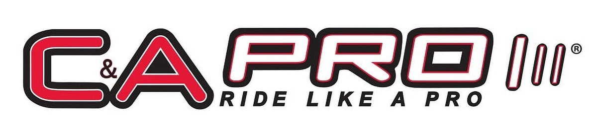 Pair of Red C&A Pro MTX 8" Snowmobile Mountain/Trail Skis W/Black C&A Loops