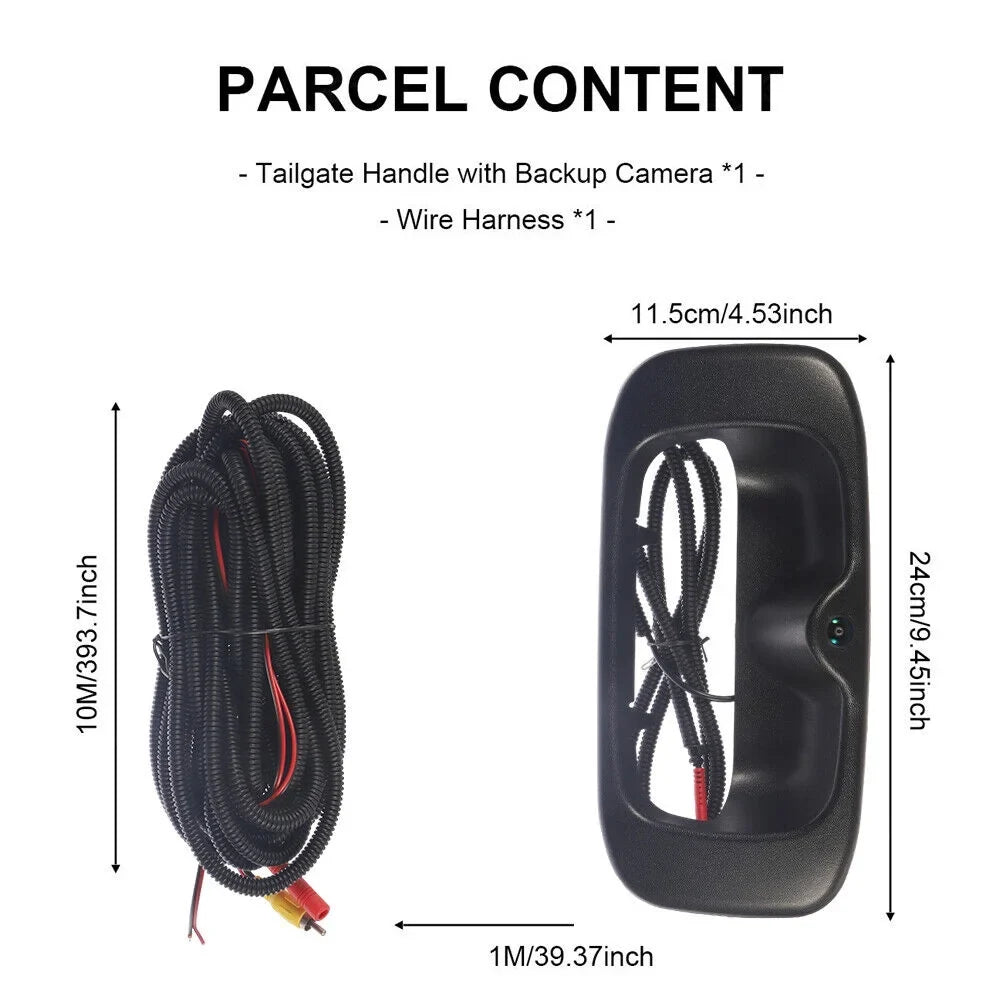 High Resolution Night Vision Direct Replacement Rear View Backup Camera For Chevy GMC Silverado/Sierra Rear Tailgate Handle -15130742