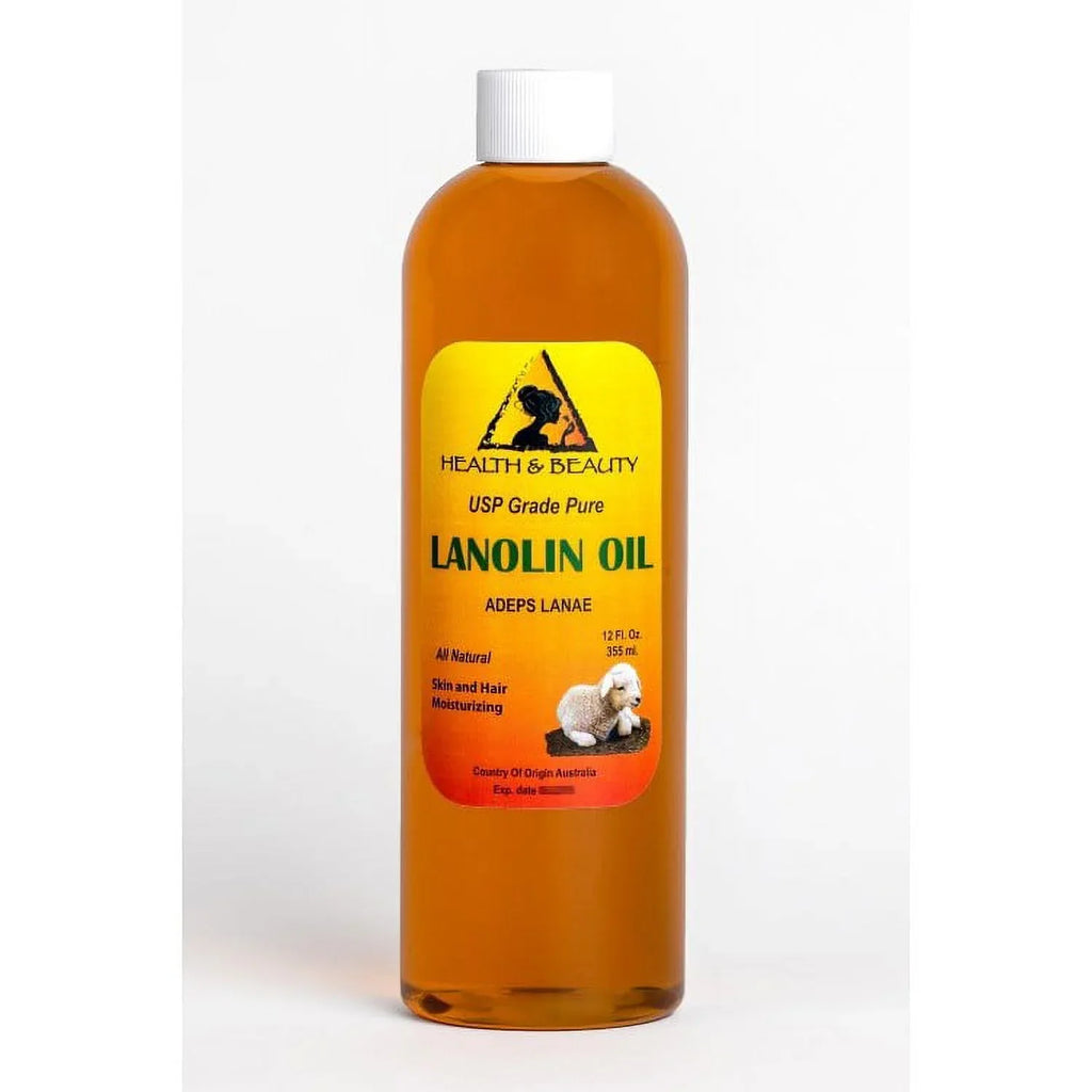 LANOLIN OIL USP GRADE PHARMACEUTICAL SKIN HAIR LIPS MOISTURIZING 100% PURE 24 OZ