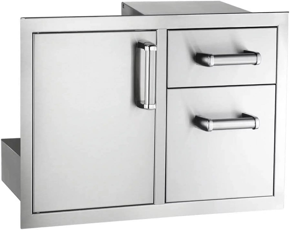 Fire Magic Premium Flush 30-inch Access Door & Double Drawer Combo With Soft Close - 53810sc