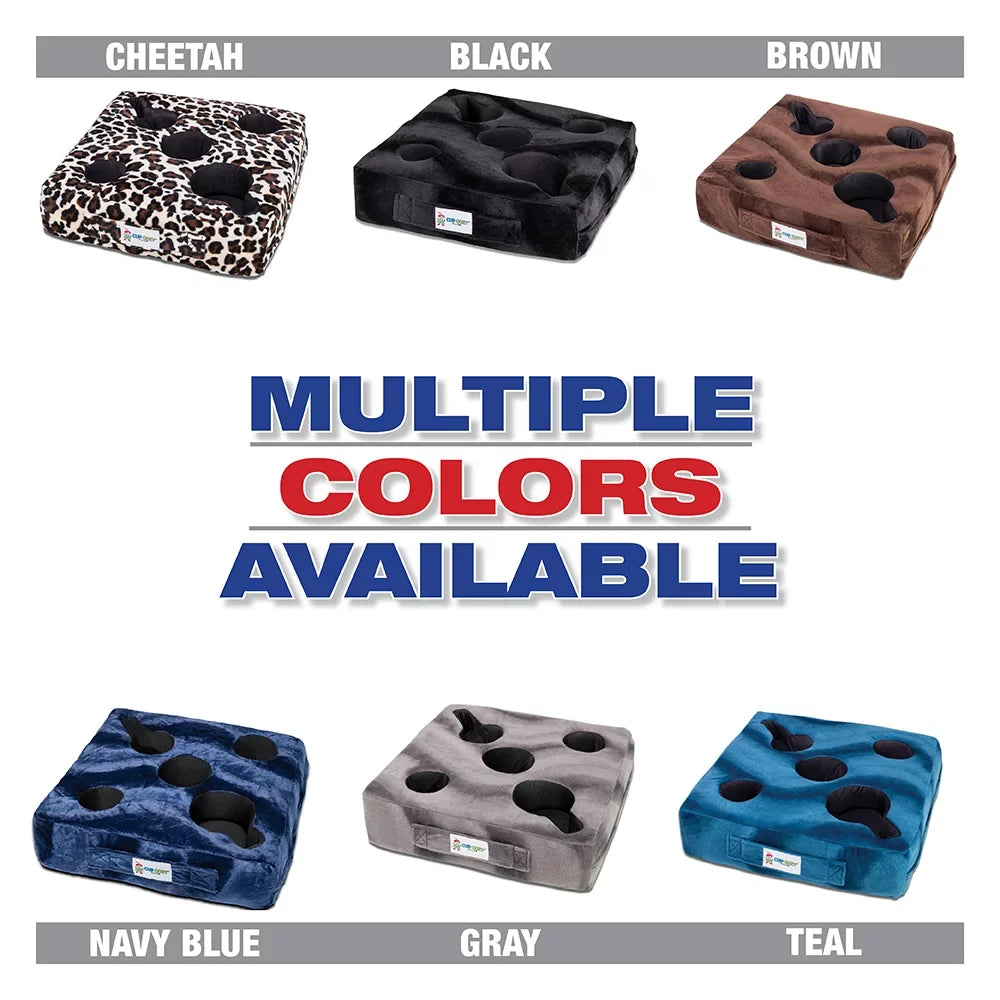 Cup Cozy Deluxe Pillow (Teal) As Seen on TV -The world's BEST cup holder! Keep your drinks close and prevent spills. Use it anywhere-Couch, floor, bed, man cave, car, RV, park, beach and more!