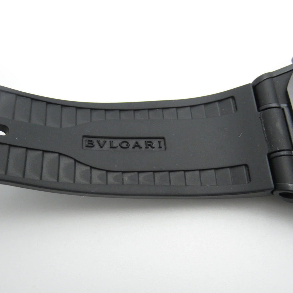 Pre-Owned BVLGARI Diagono Magnesium Chrono Wrist Watch watch Wrist Watch DG42SMCCH Mechanical Automatic Black  Rubber belt mag DG42SMCCH (Good)