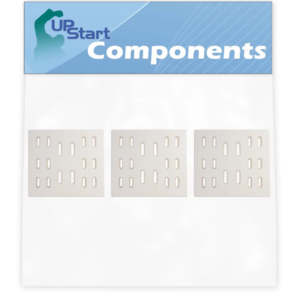 3-Pack BBQ Grill Heat Shield Plate Tent Replacement Parts for Sams Bakers & Chefs Y0005XC-1 - Compatible Barbeque Ceramic Flame Tamer, Flavorizer Bar, Vaporizer Bar, Burner Cover 8"
