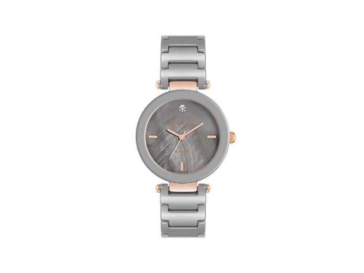 Anne Klein Women's Genuine Diamond Dial Ceramic Bracelet Watch