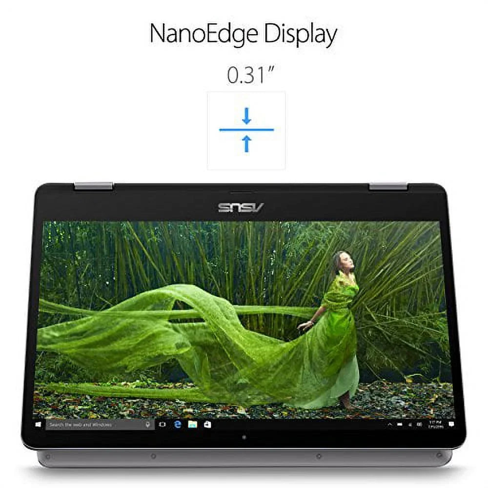 ASUS TP401MA-YS02 Vivobook Flip Thin 2-in-1 HD Touchscreen Laptop, Intel Celeron 2.6GHz Processor, 4GB RAM, 64GB eMMC, Windows 10 S, 14"
