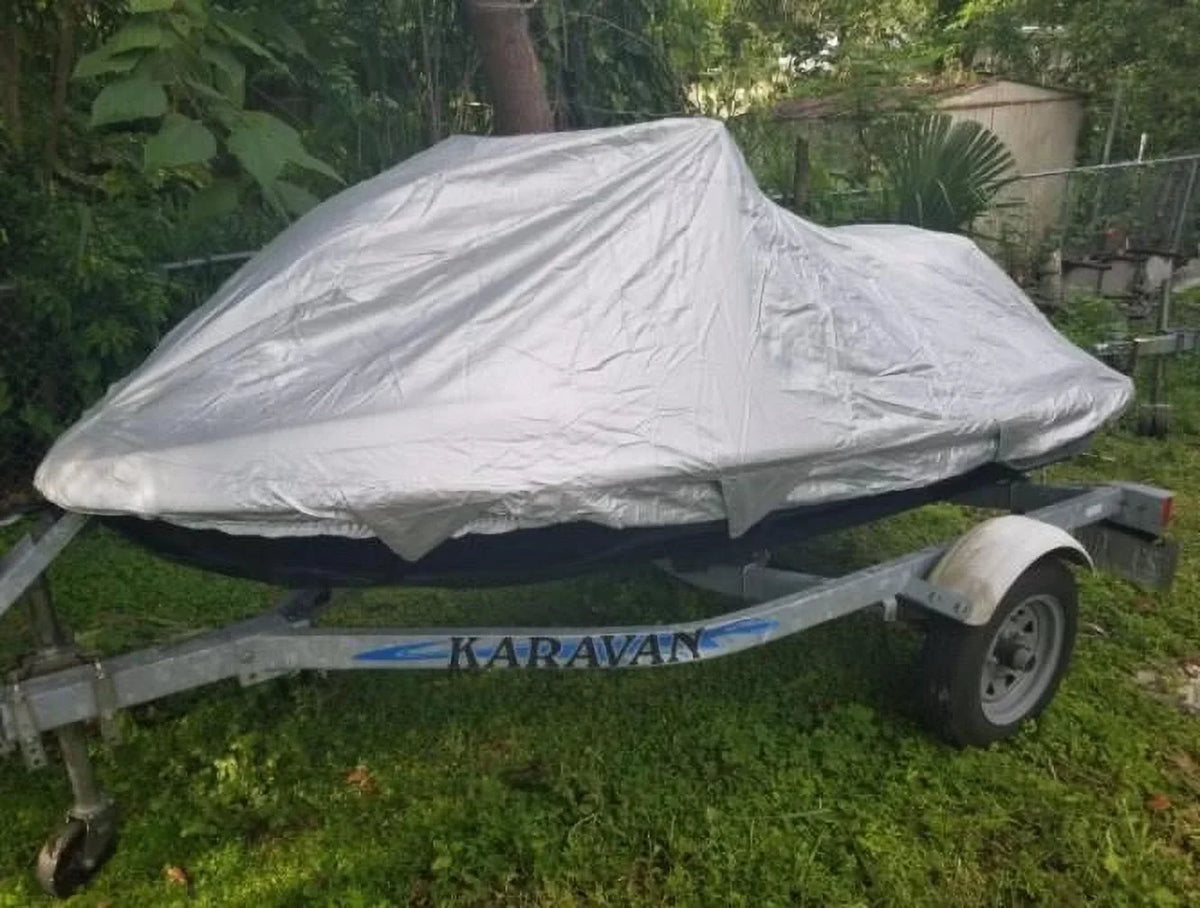 UV Reflective, Travel, Storage and Mooring Watercraft PWC Jet Ski Cover for Sea Doo Bombardier Wakeboard 2004