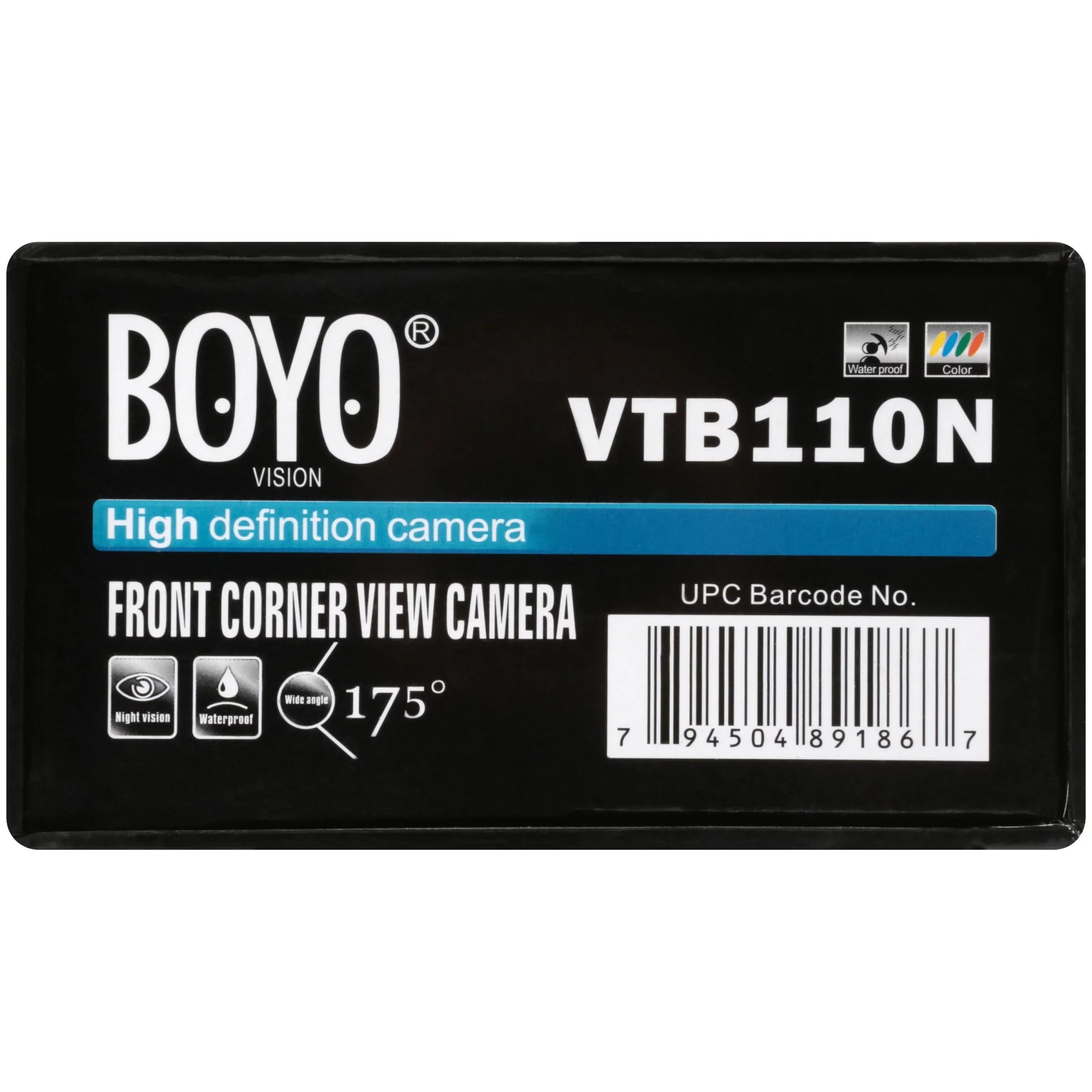 BOYO VTB110N - Universal Mount Front Corner-View Camera
