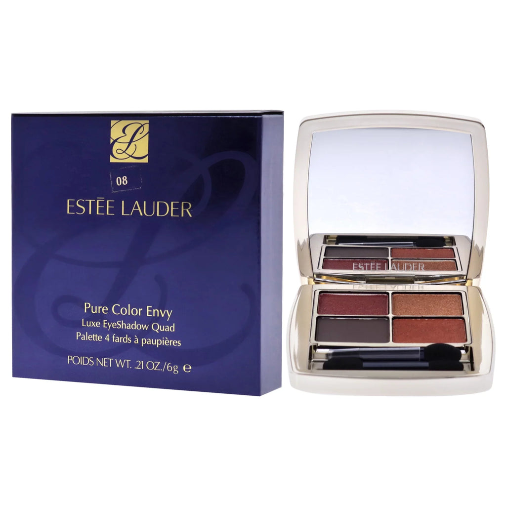Estee Lauder Pure Color Envy Luxe Eyeshadow Quad - 08 Wild Earth , 0.21 oz Eye Shadow