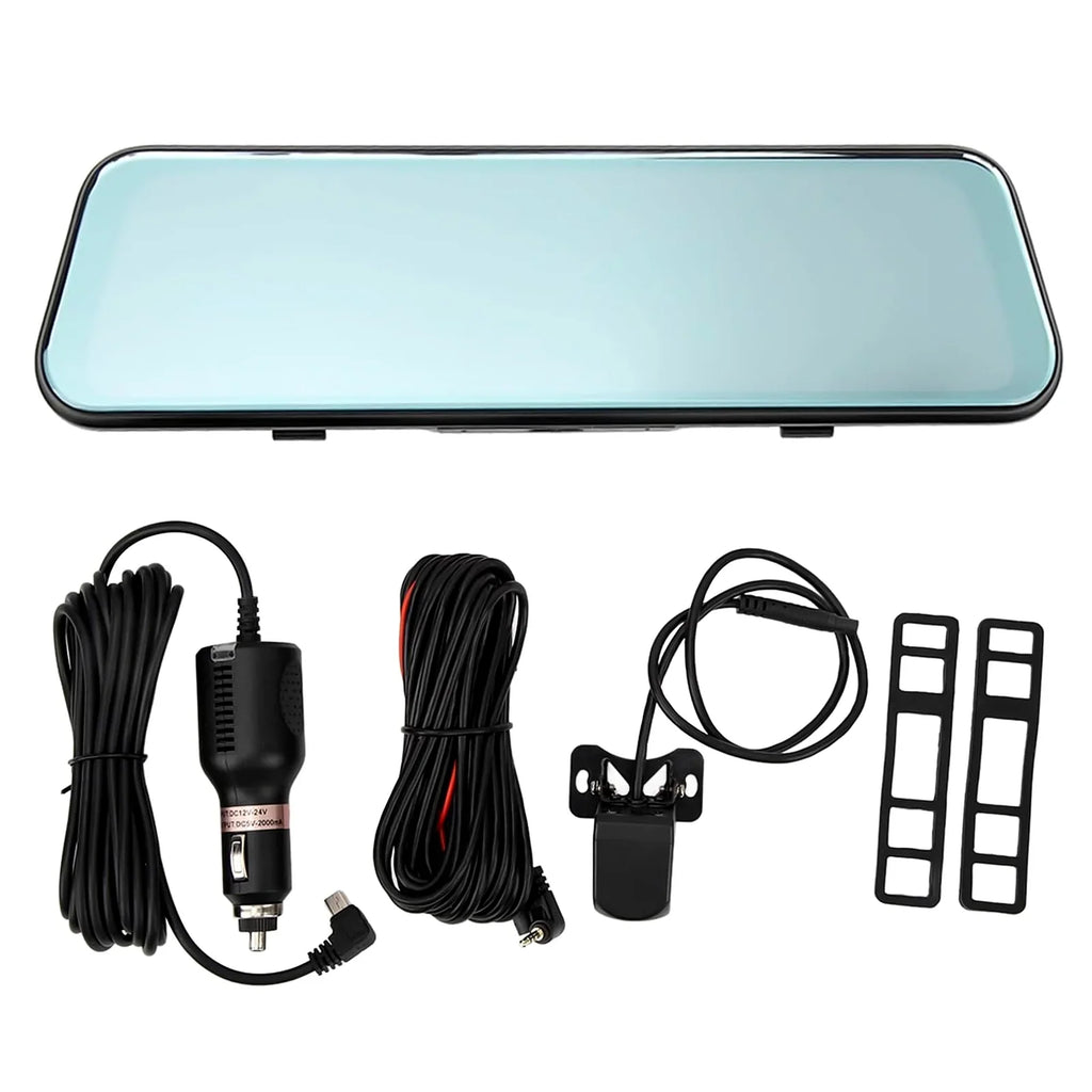 10" Mirror Dash Cam,Kepeak 1080P FHD Full Touch Screen Front and Rear View Backup Camera,G-Sensor, Parking Monitor, 170° Wide Angle,with 5.5 Meters Cable