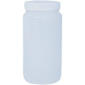 Nalgene LDPE Wide Mouth Round Bottle - 2 qt. - White