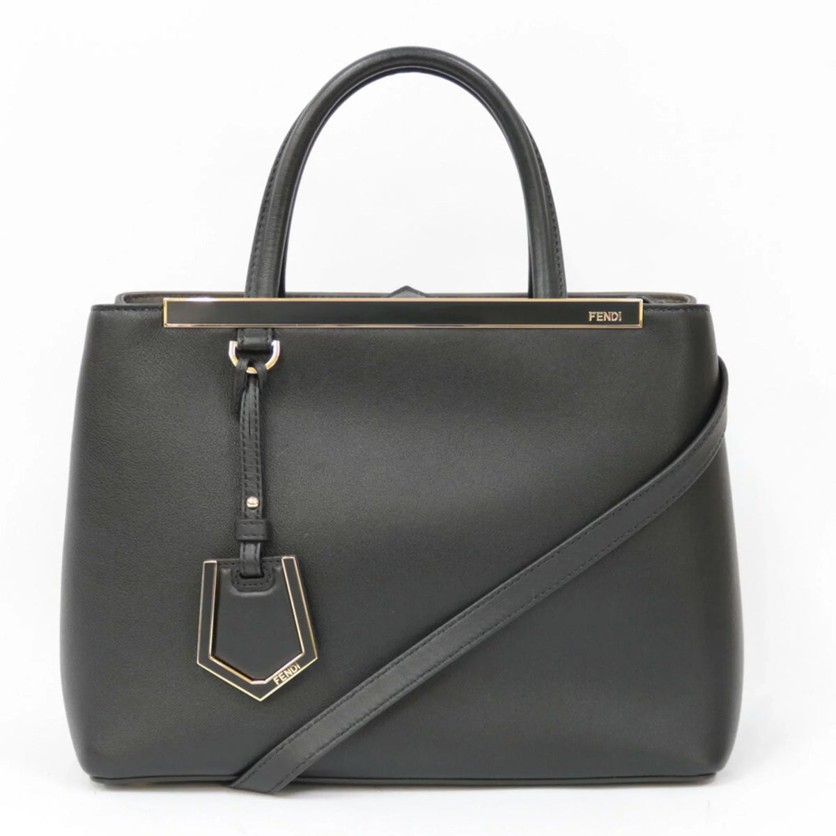 Pre-Owned FENDI Shoulder Bag Handbag Toujour Black Ladies (Good)