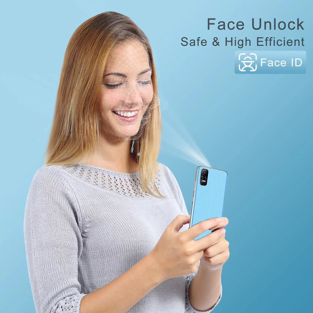 Refurbished Xgody XGODY-V40 Cell Phones V40 6.1 Inch 4G Smartphones Android 10.0 OS Face ing Blue 2 GB 5 (MP) Megapixels
